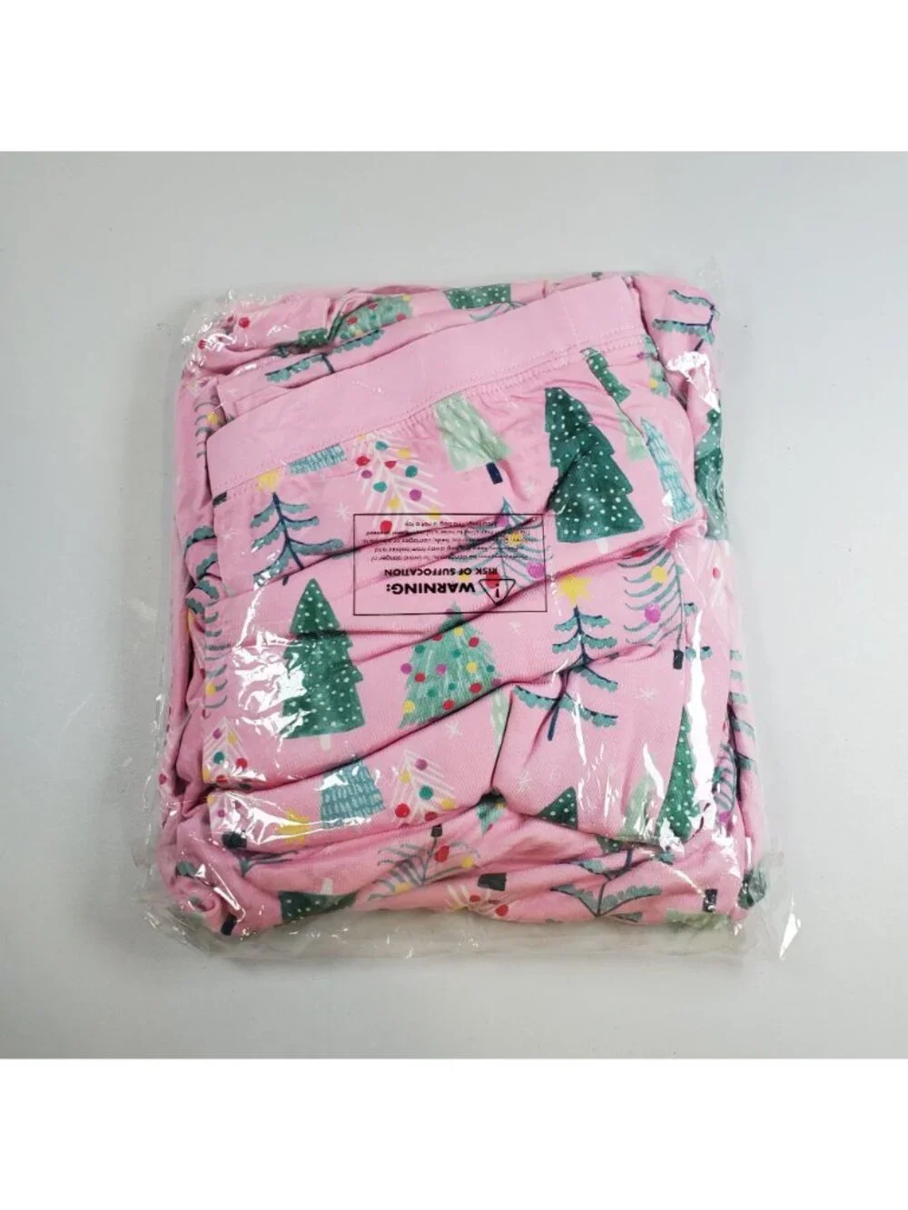 Little Sleepies Pink Twinkling Trees Long Sleeve Pajama Set Girls Size 16 Y NWT